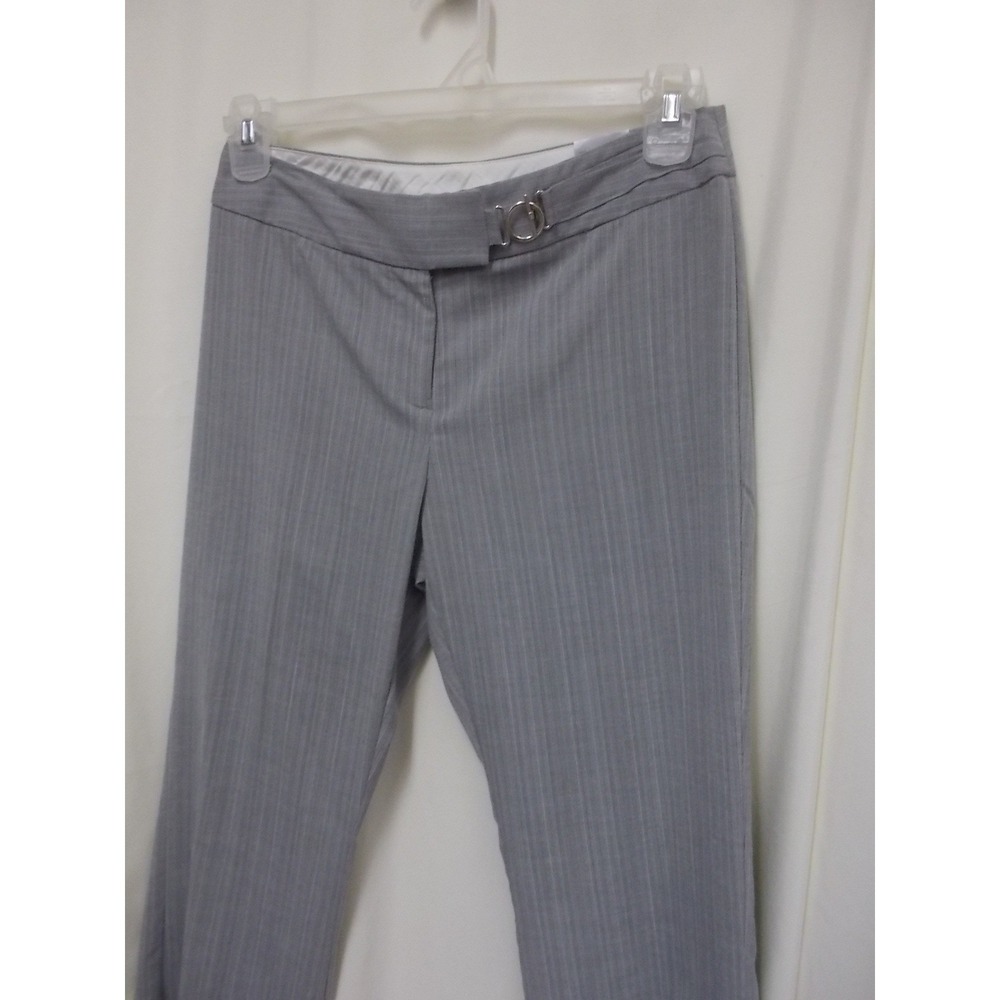 Worthington Petite Modern Fit Gray Stripe Dress Pants Size 6P New